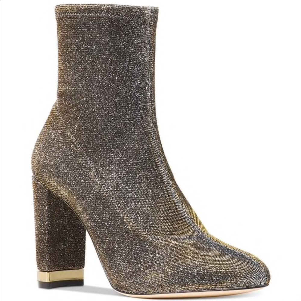 Michael Kors Mandy Sock Boot - Gold size 10